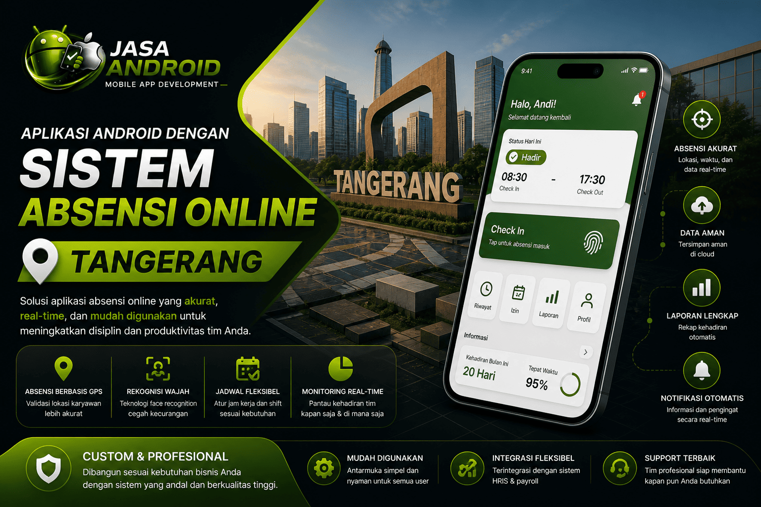 Aplikasi Android dengan Sistem Absensi Online Tangerang: Solusi Modern untuk Manajemen Kehadiran yang Lebih Efisien